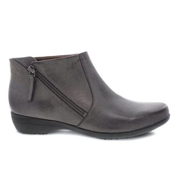 Dansko Women's Fifi Ankle Boot Grey Burnished Nubuck size EU 38 US 7.5-8 - Picture 1 of 11